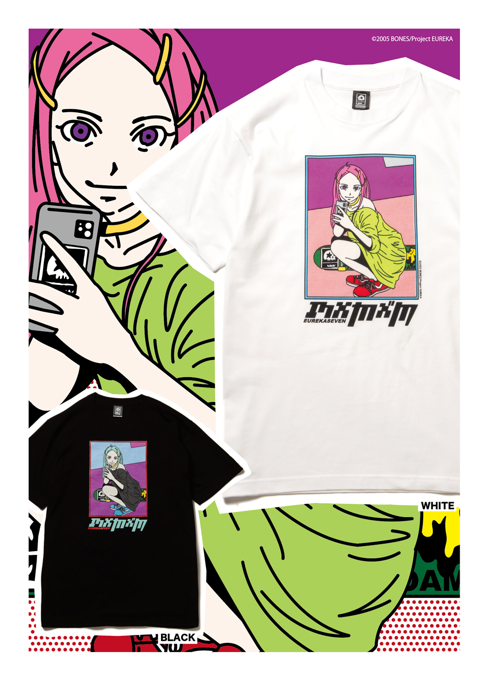 交響詩篇エウレカセブン x MxMxM “ANEMONE MOSH MISFITS” TEE