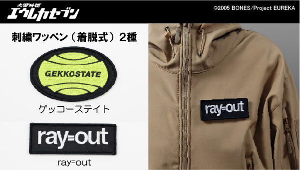 交響詩篇エウレカセブン 刺繍ワッペン(ゲッコーステイト,ray=out)（着脱式）